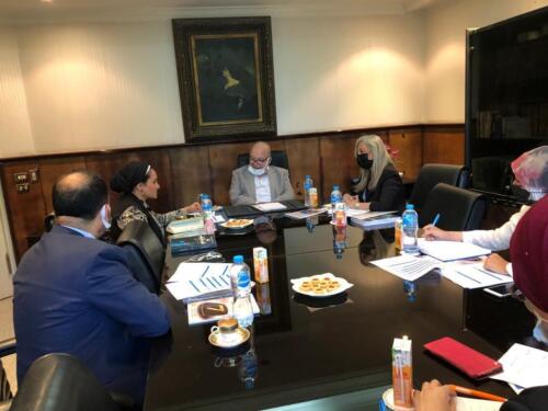 اجتماع مع قيادات الشركة القابضه لمصر للتأمين