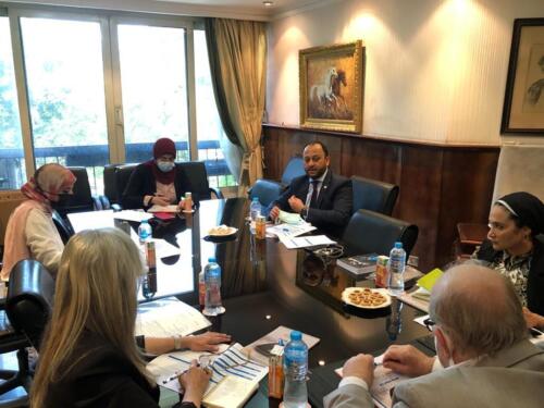 اجتماع مع قيادات الشركة القابضه لمصر للتأمين