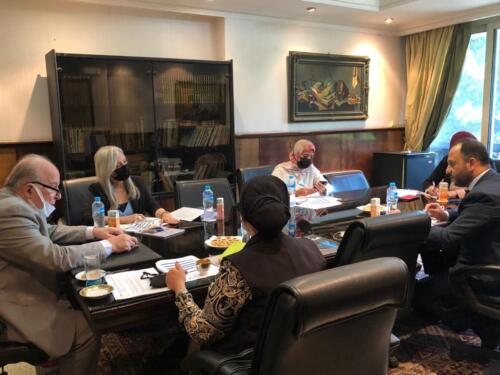 اجتماع مع قيادات الشركة القابضه لمصر للتأمين