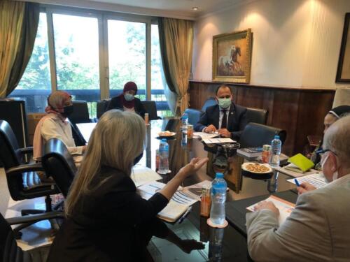 اجتماع مع قيادات الشركة القابضه لمصر للتأمين